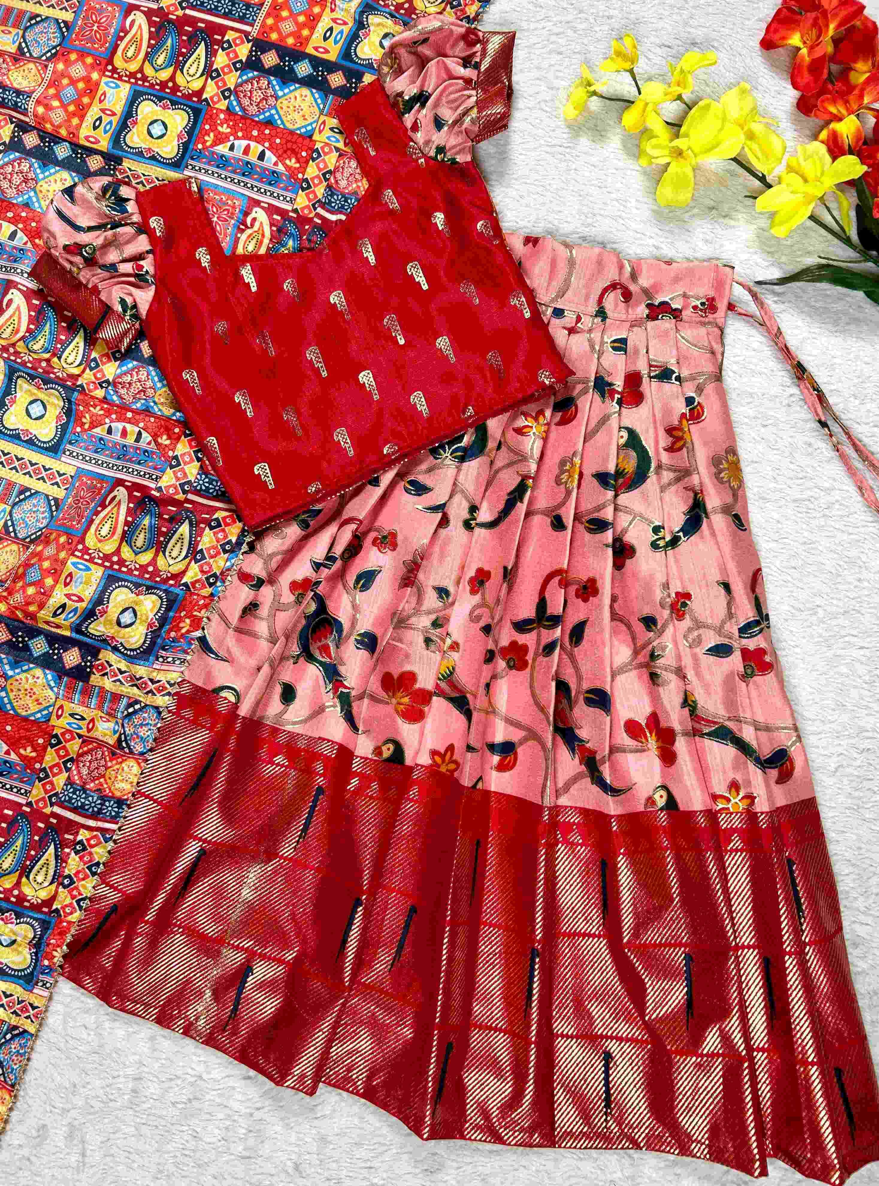 YNF DOLA RIN115 REF03 KIDS WEAR  WHOLESALE  KIDS CHOLI BABY GIRL LEHENGA MANUFACTURER