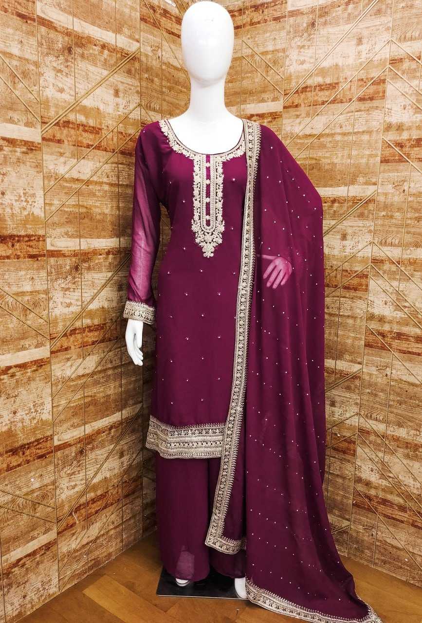 YNF FABRIC KESH409 001 SUIT WHOLESALE EMBROIDERY SAHARA SALWAR GEORGETTE SUIT MANUFACTURER