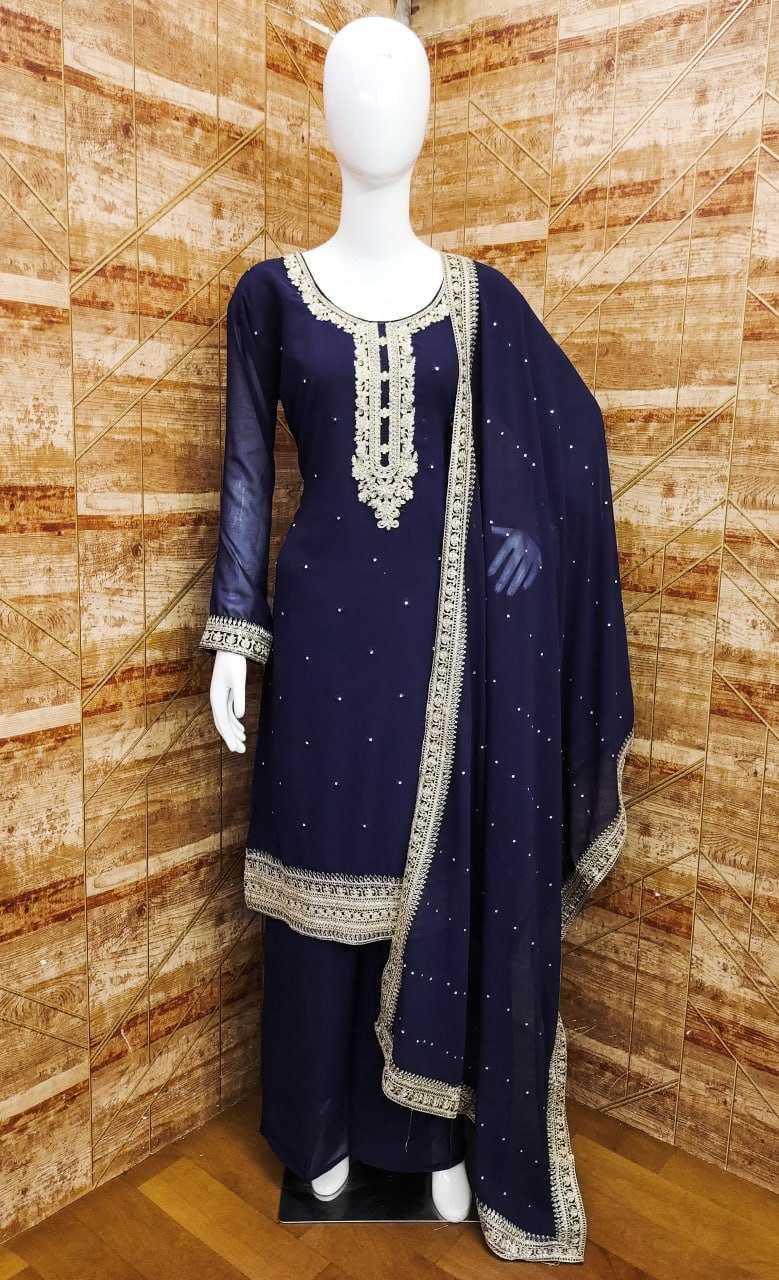 YNF FABRIC KESH409 001 SUIT WHOLESALE EMBROIDERY SAHARA SALWAR GEORGETTE SUIT MANUFACTURER