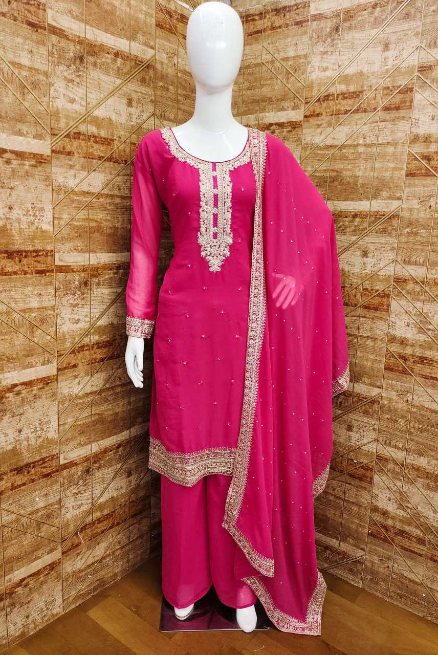 YNF FABRIC KESH409 001 SUIT WHOLESALE EMBROIDERY SAHARA SALWAR GEORGETTE SUIT MANUFACTURER