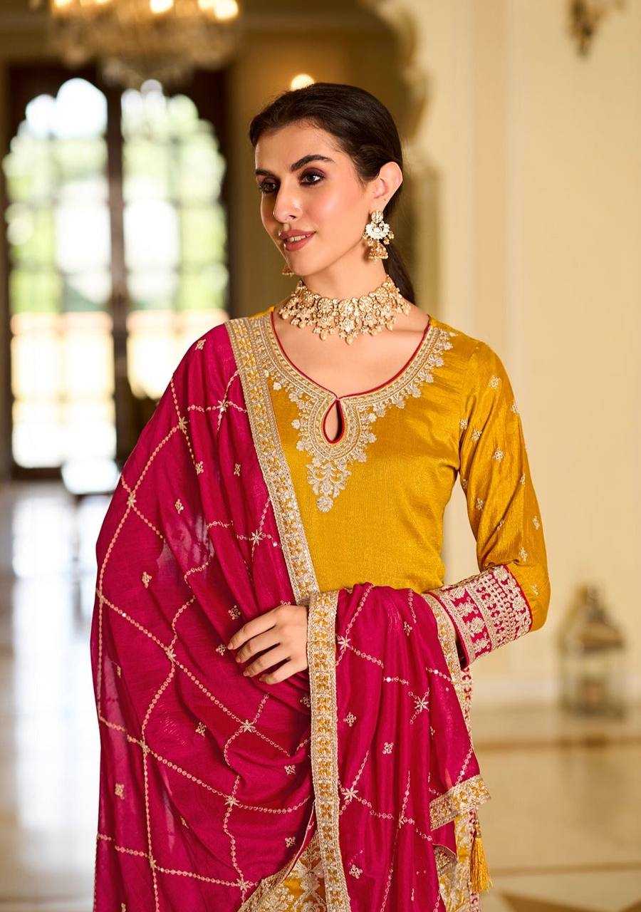 YNF FAUX GEORGETTE  KESH157 1685 SUITS & DRESSES WHOLESALE EMBROIDERY PARTY WEAR DHOTI SALWAR SUITS MANUFACTURER