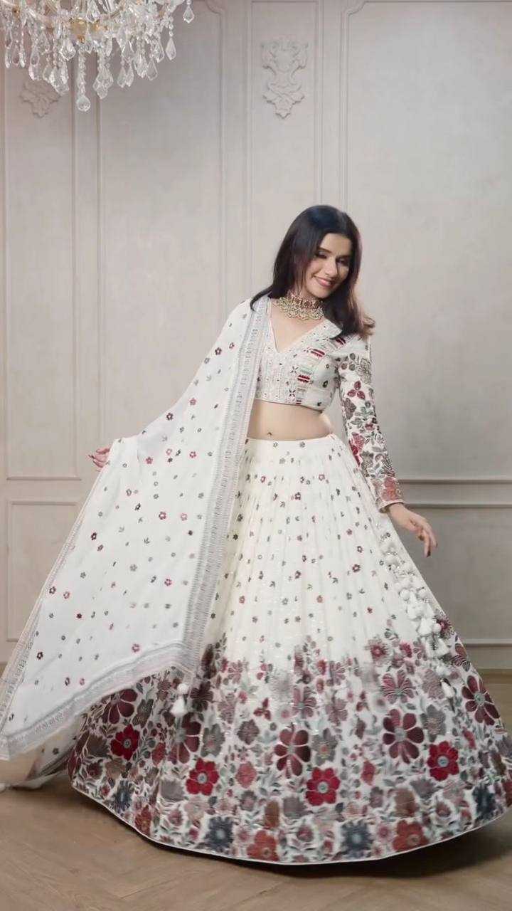 YNF GEORGETTE RIN162 286 LEHENGAS WHOLESALE NET FANCY SEQUINS LEHENGAS MANUFACTURER