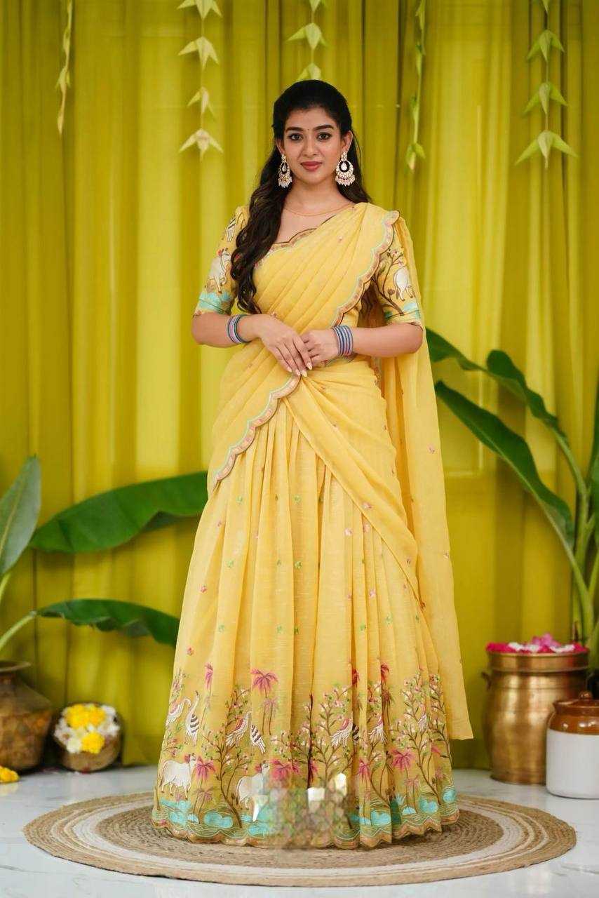 YNF GOLD CRUSH KESH367 168 LEHENGA WHOLESALE EMBROIDERED DESIGNER HEAVY LEHENGA MANUFACTURER