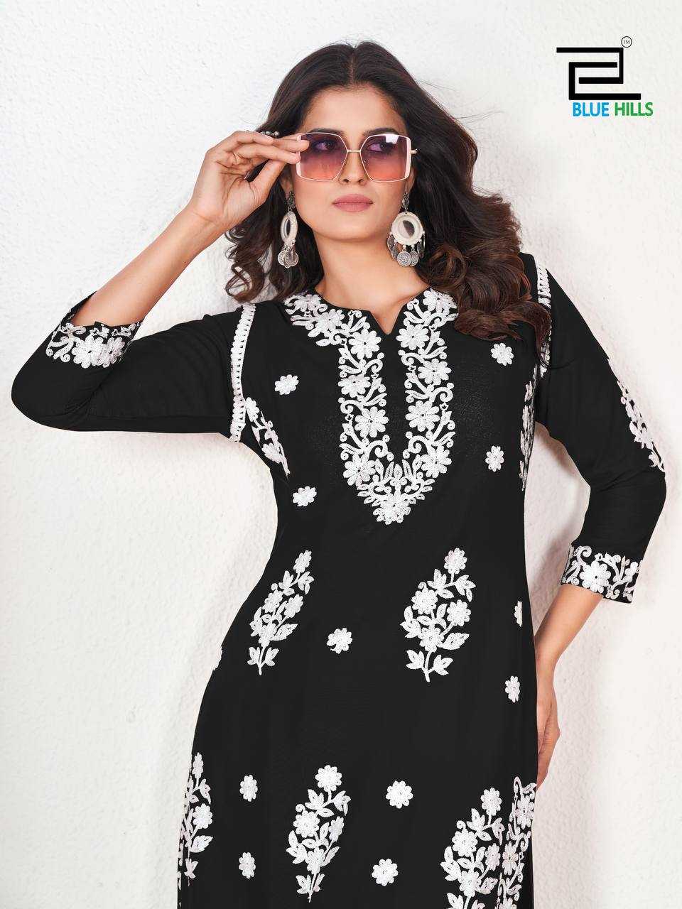 YNF HEAVY RAYON RIN125 Vaanya KURTI WHOLESALE RAYON EMBROIDERED KURTI WITH PALAZZO MANUFACTURER