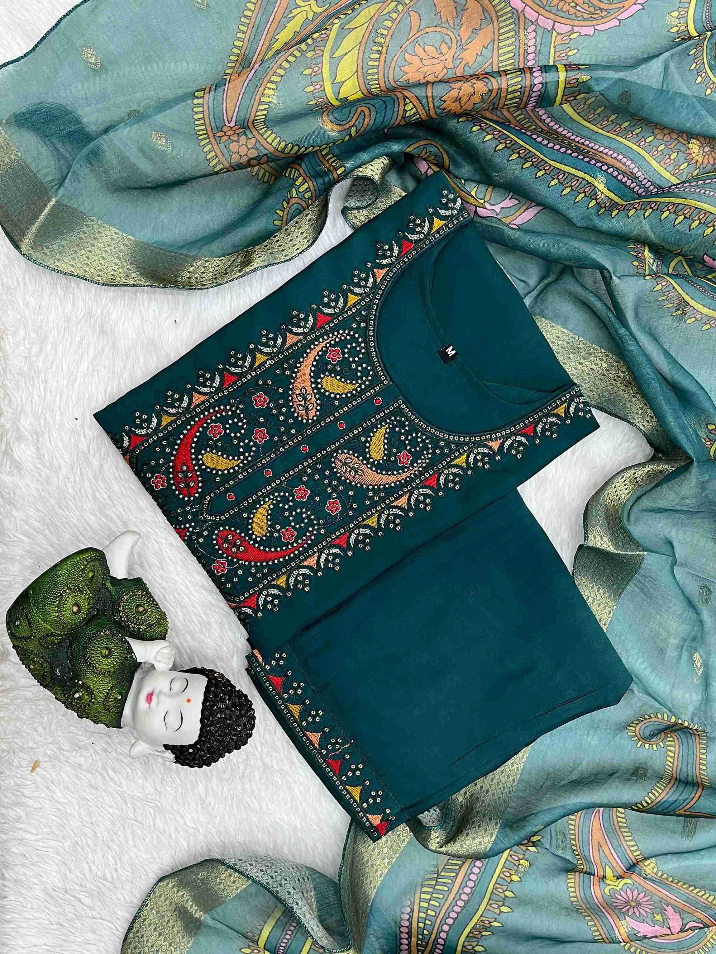 YNF HEAVY ROMAN SILK KESH258 VDA63 KURTIS WHOLESALE EMBROIDERED SILK KURTIS MANUFACTURER