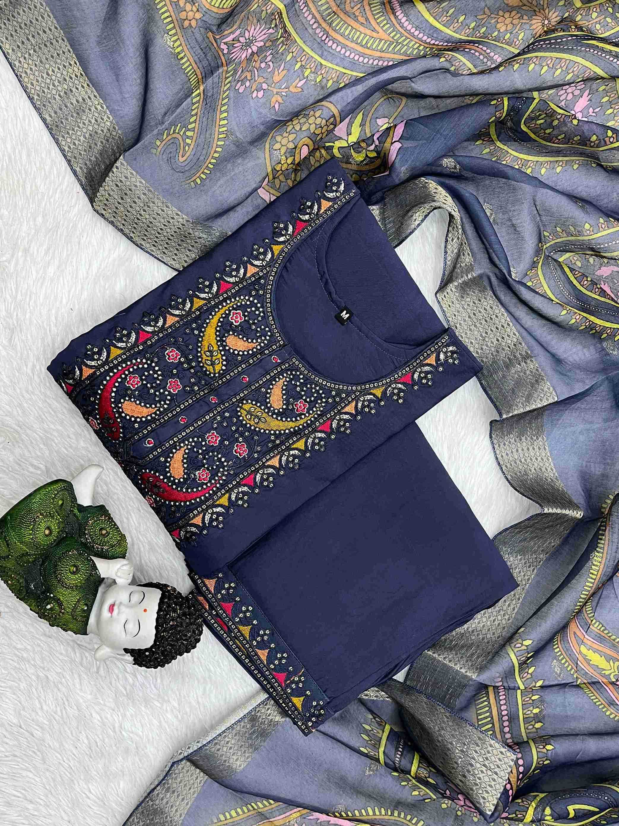 YNF HEAVY ROMAN SILK KESH258 VDA63 KURTIS WHOLESALE EMBROIDERED SILK KURTIS MANUFACTURER