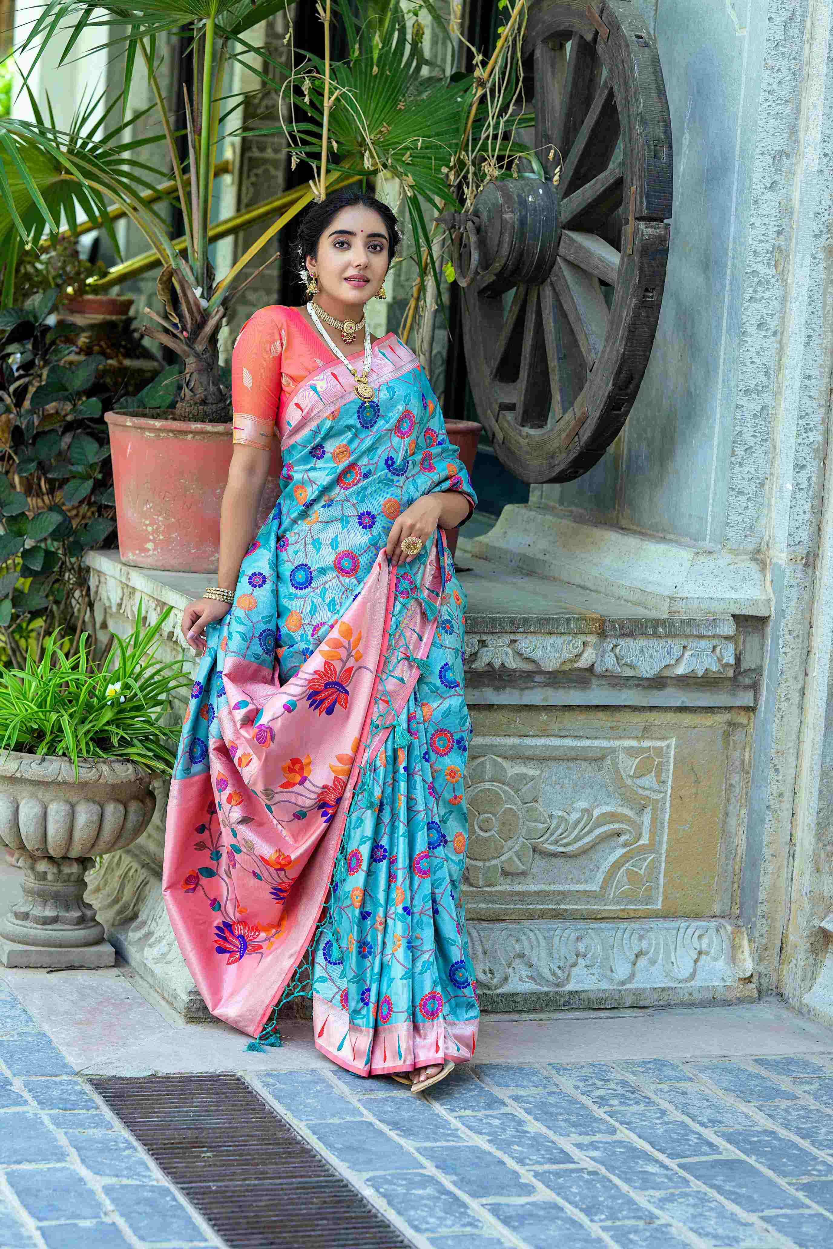 YNF KANJIVARAM SILK KESH171 RIS25 SILK SAREE WHOLESALE KANJEEVARAM BANARASI PAITHANI SILK SAREE MANUFACTURER