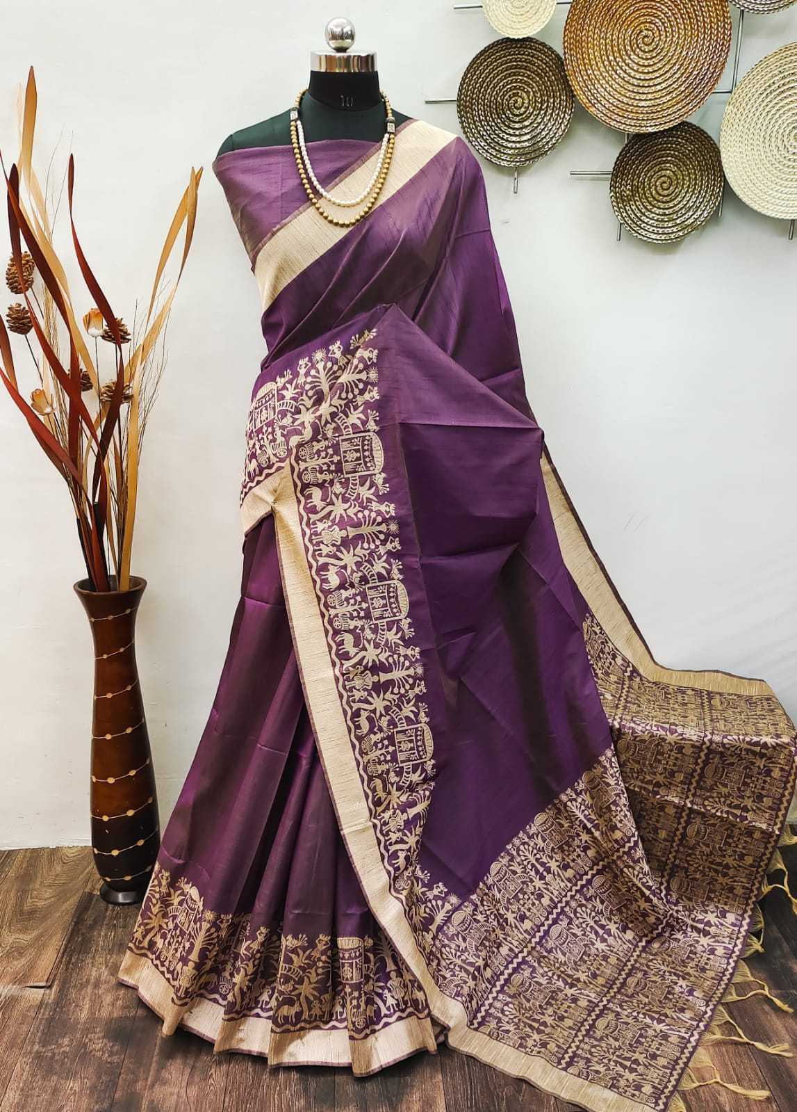 YNF LINEN KESH171 RIS18 SILK SAREE WHOLESALE TRADITIONAL LINEN JAMDANI SILK SAREE MANUFACTURER