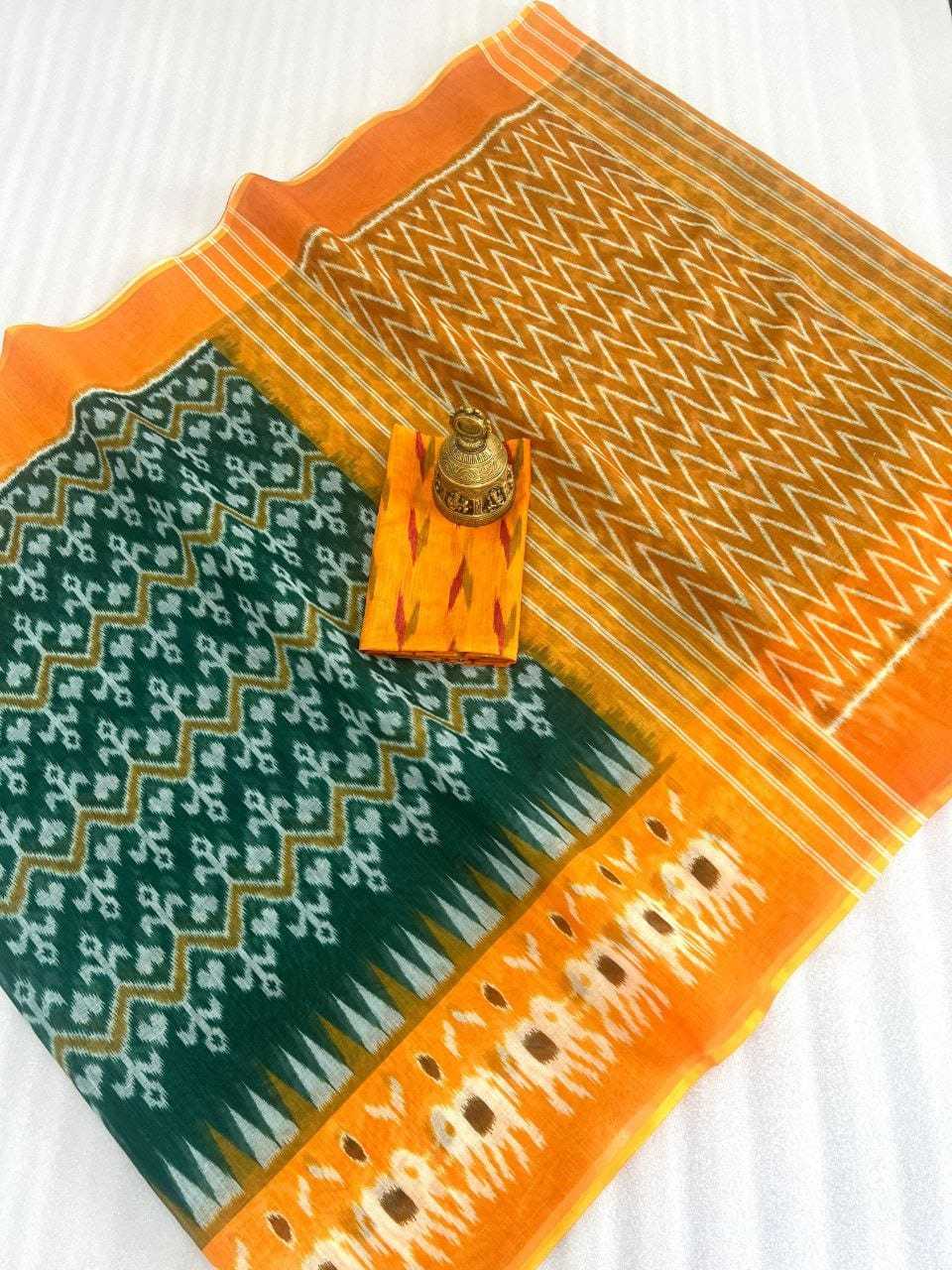 YNF LINEN KESH223 400 SAREE WHOLESALE LINEN PRINTED FANCY SAREE MANUFACTURER