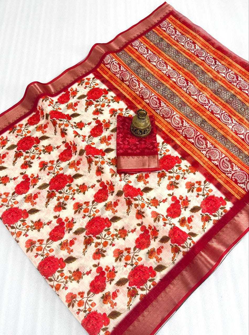 YNF LINEN KESH223 401 SAREE WHOLESALE JACQUARD LINEN PRINTED SAREE MANUFACTURER