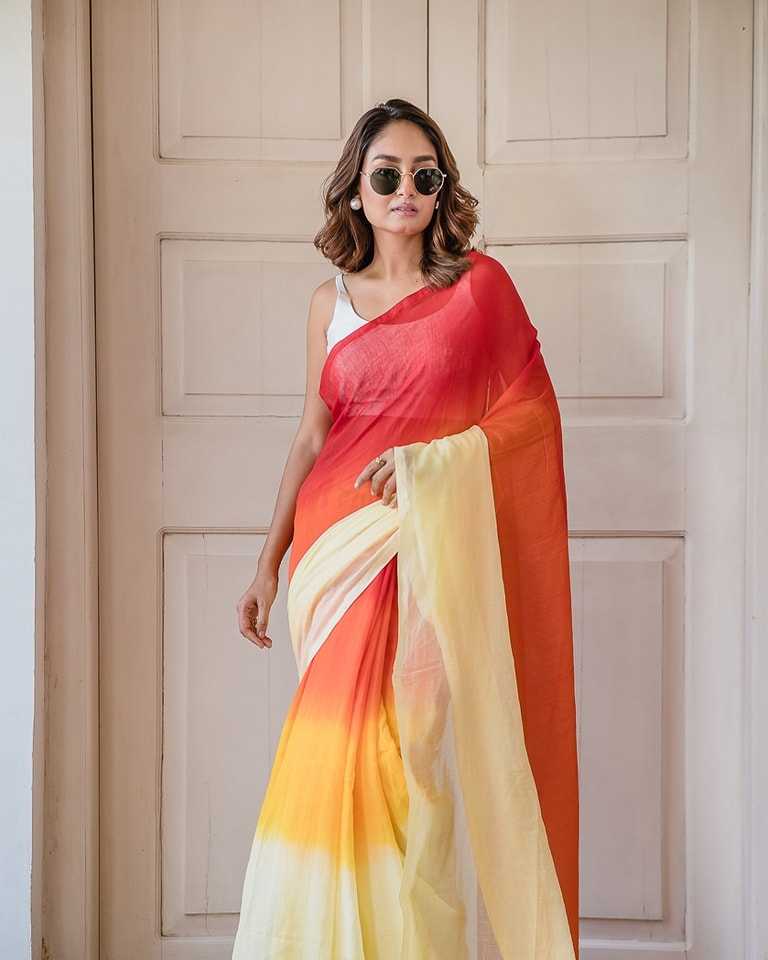 YNF LINEN KESH223 515 SAREE WHOLESALE LINEN PRINTED PLAIN SAREE MANUFACTURER