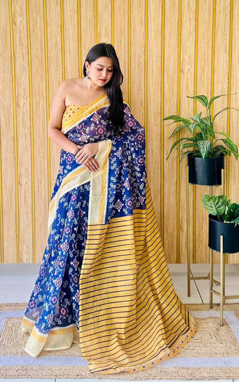 YNF LINEN RIN145 SITA-2 SAREES WHOLESALE BATIK PRINTED COTTON FANCY SAREES MANUFACTURER