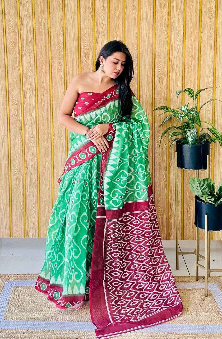 YNF LINEN RIN145 SITA-4 SAREES WHOLESALE BATIK PRINTED SILK SAREES MANUFACTURER