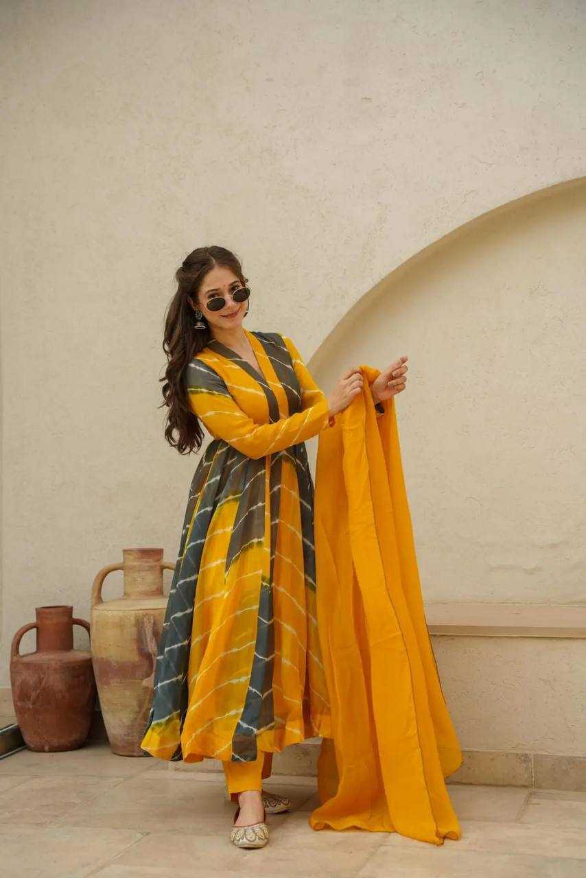 YNF ORGANZA KESH408 6007 SUIT WHOLESALE DESIGNER PRINTED COTTON SUIT MANUFACTURER