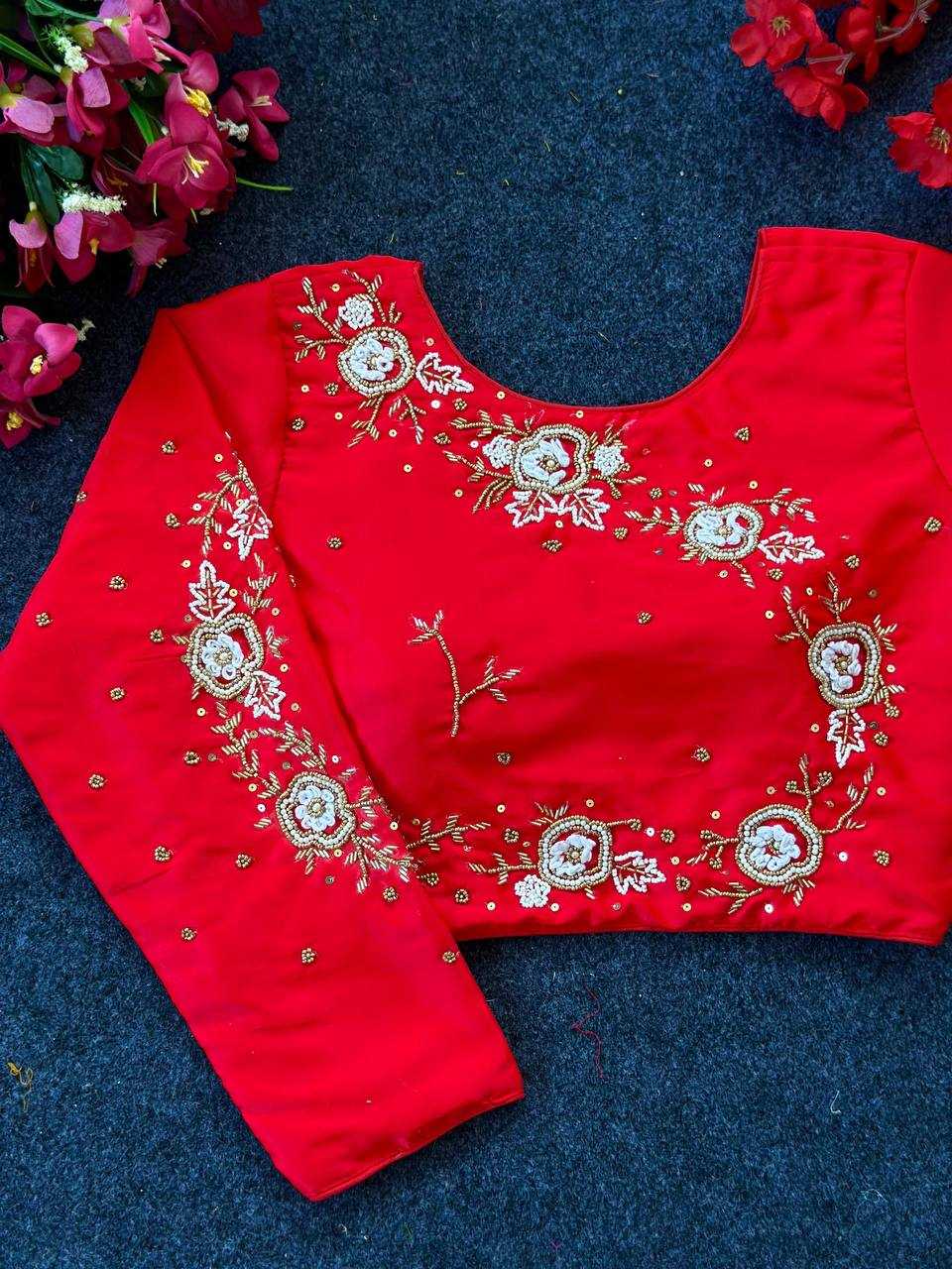 YNF PURE SILK KESH116 20 READYMADE BLOUSES WHOLESALE PRINTED DESIGNER SILK READYMADE BLOUSES MANUFACTURER