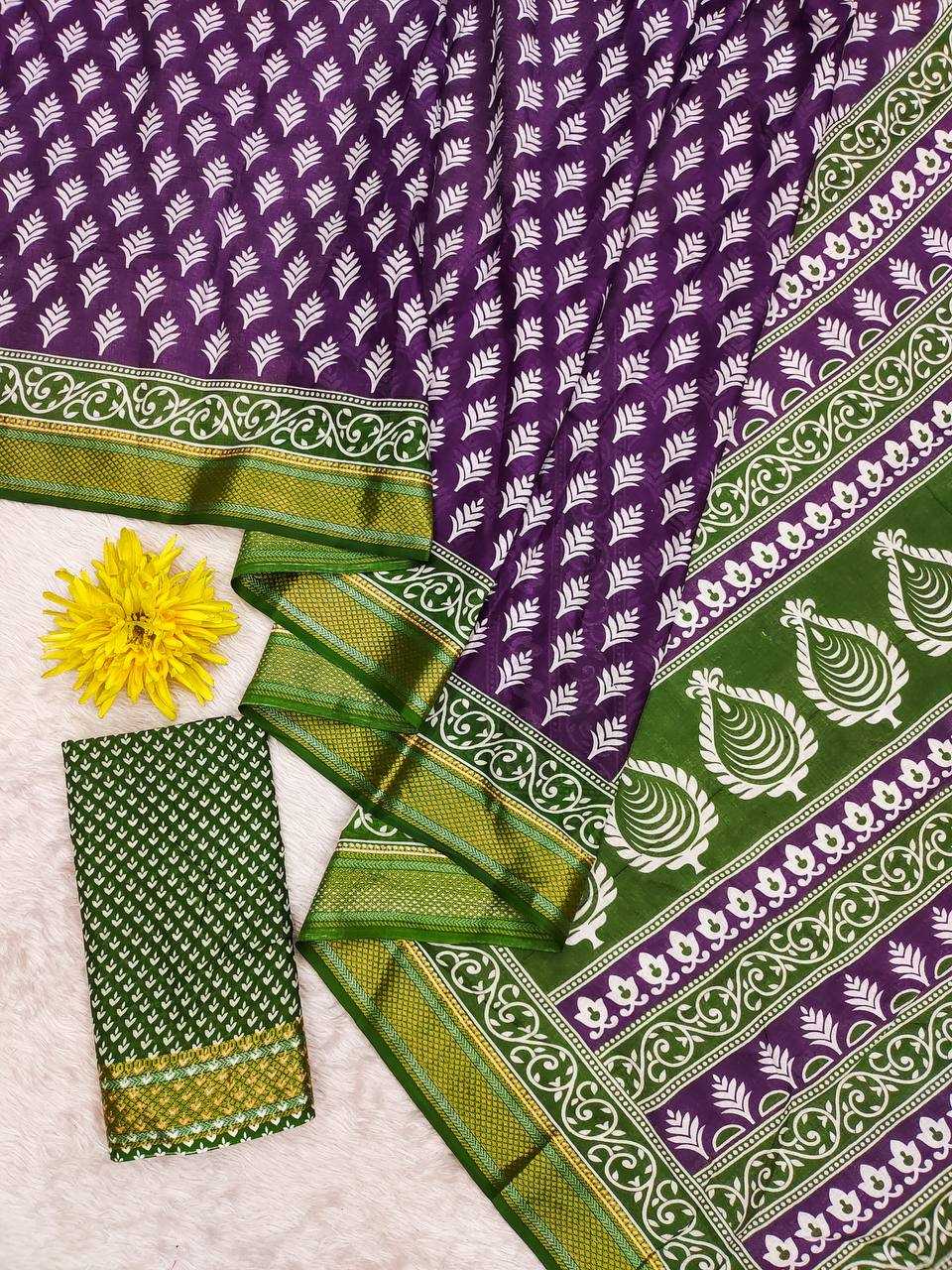 Ynf Pure Soft KESH244 BASANTI Sarees Wholesale Block Print Sarees Traditional Sarees Festive Sarees Manufacturer