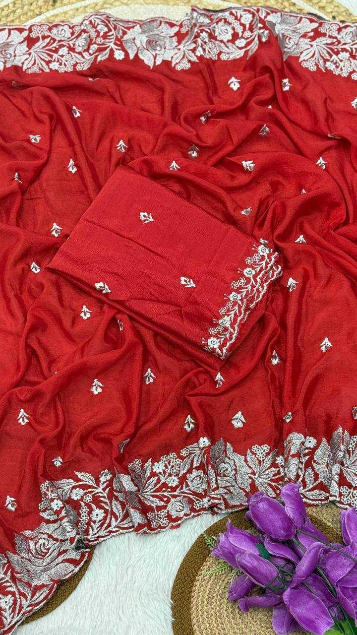 YNF RANGOLI SILK RIN170 RUD17 SAREES WHOLESALE SATIN EMBROIDERED PARTY WEAR SAREES MANUFACTURER