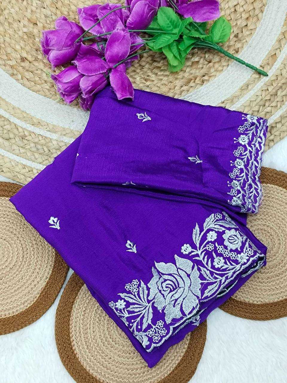 YNF RANGOLI SILK RIN170 RUD17 SAREES WHOLESALE SATIN EMBROIDERED PARTY WEAR SAREES MANUFACTURER