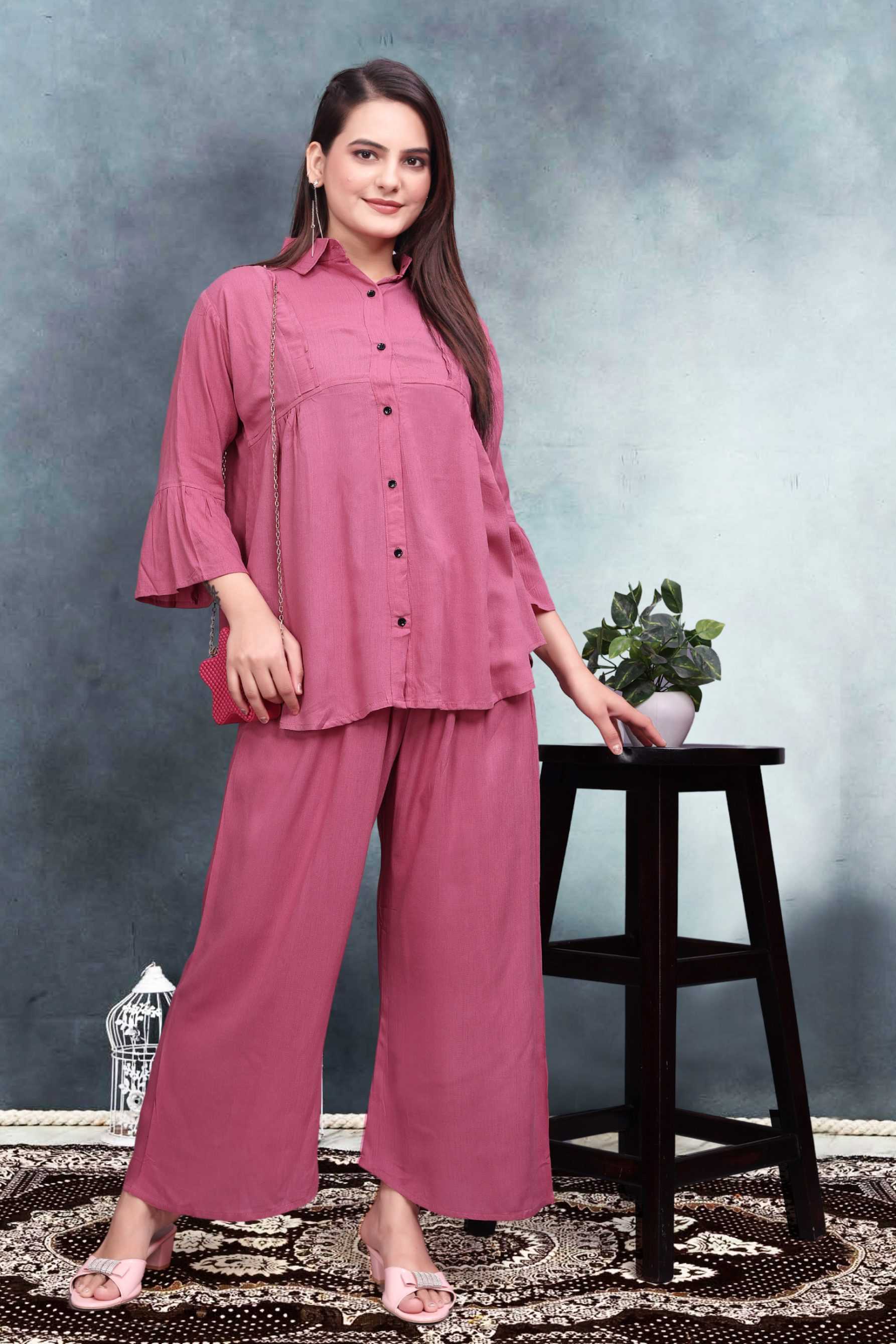 Ynf Reyon Cotton RIN153 5002 Western Wears Wholesale Co-ord Set Tops Bottom Wear Manufacturer