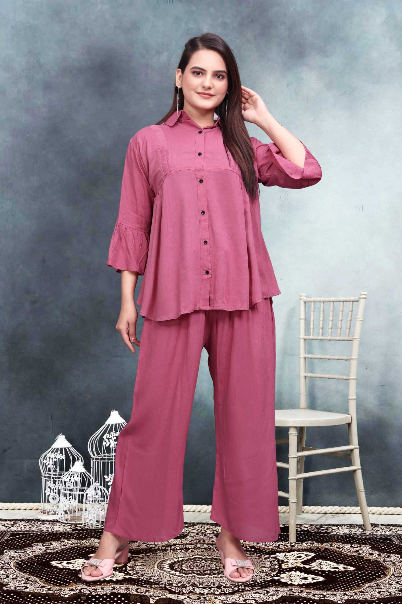 Ynf Reyon Cotton RIN153 5002 Western Wears Wholesale Co-ord Set Tops Bottom Wear Manufacturer