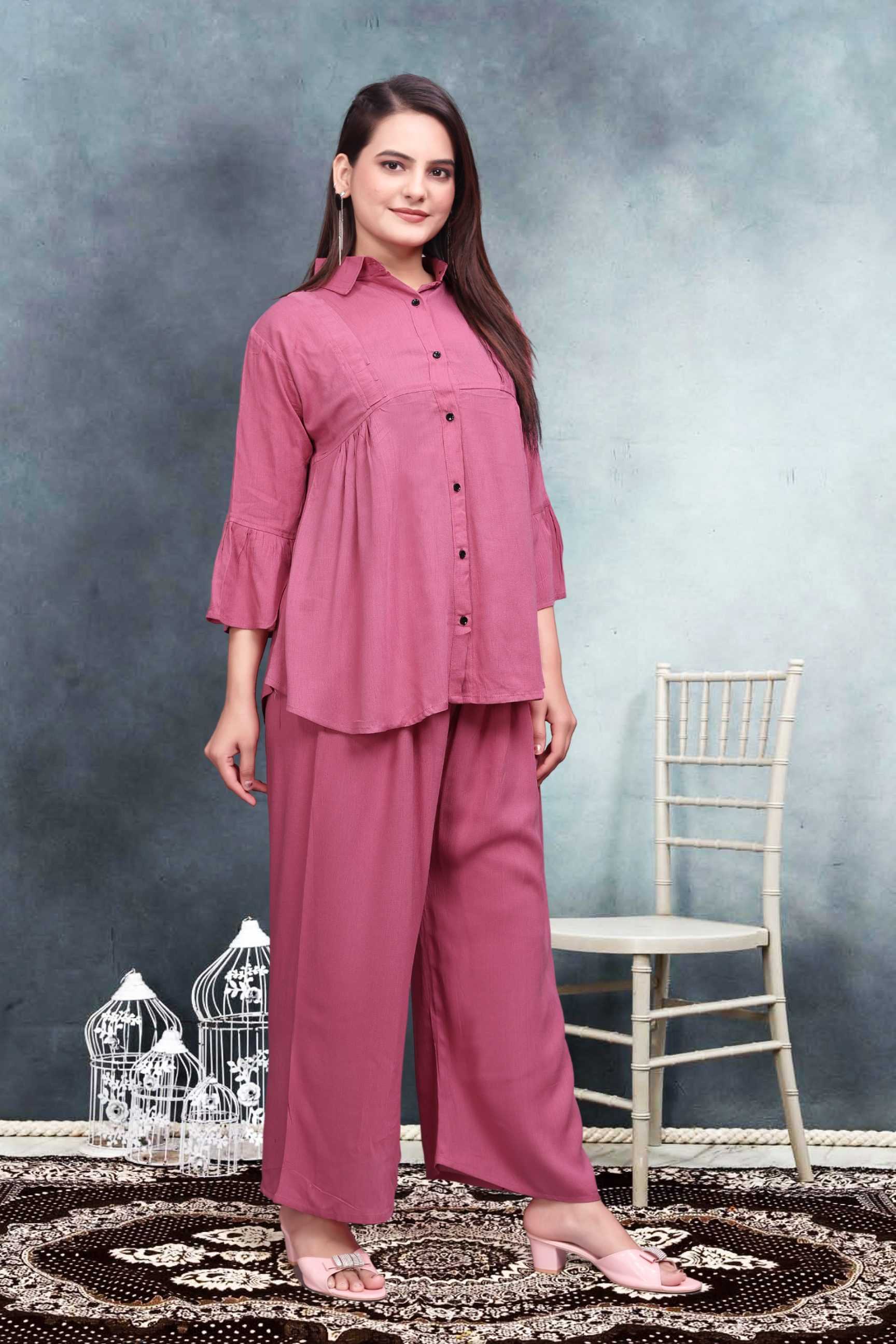 Ynf Reyon Cotton RIN153 5002 Western Wears Wholesale Co-ord Set Tops Bottom Wear Manufacturer