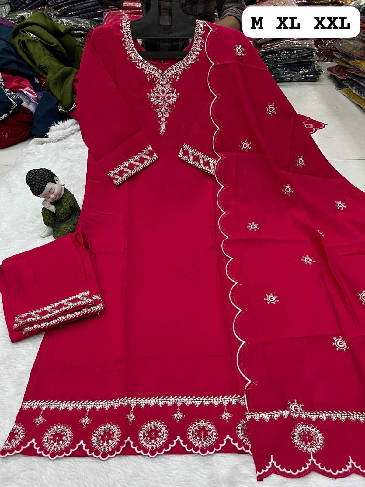 YNF ROMAN SILK KESH258 VDA106 KURTI WHOLESALE EMBROIDERED FANCY SILK KURTI MANUFACTURER