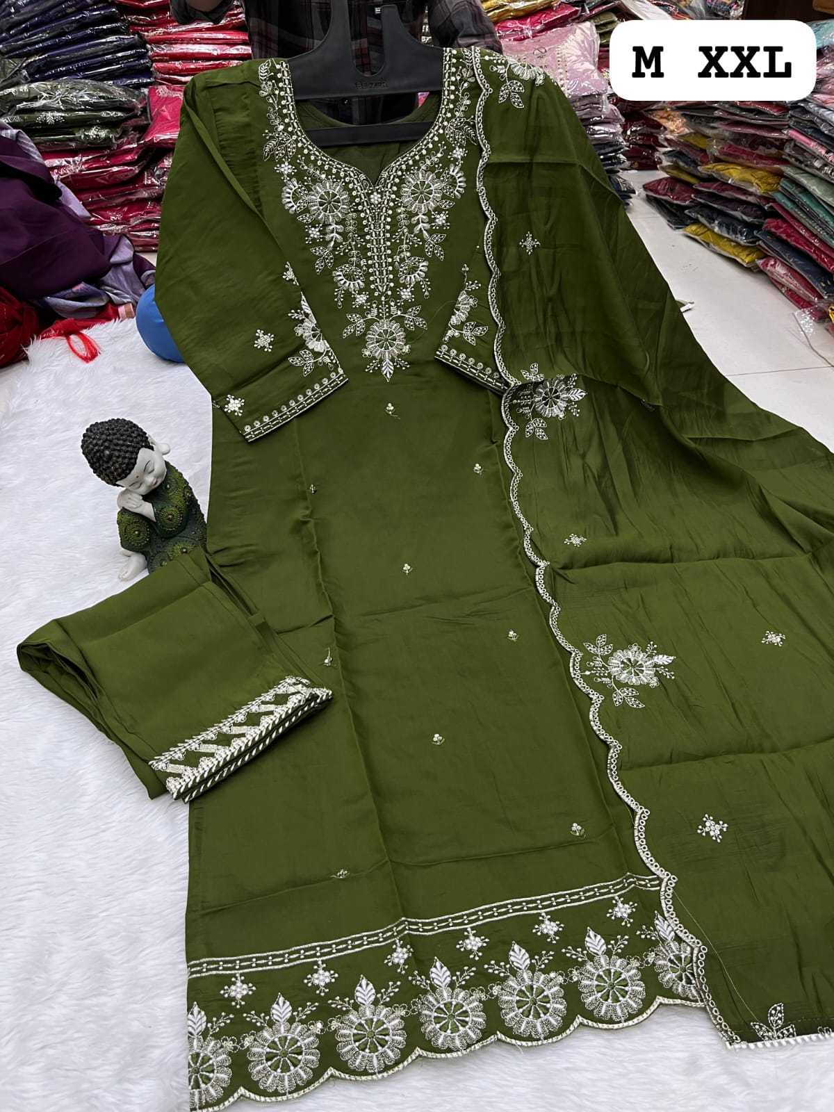 YNF ROMAN SILK KESH258 VDA106 KURTI WHOLESALE EMBROIDERED FANCY SILK KURTI MANUFACTURER