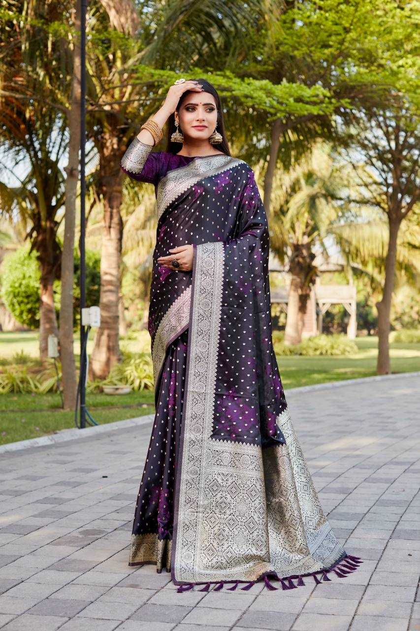 YNF SATIN SILK  RIN144  SARASWATI SAREES WHOLESALE  KANJEEVARAM SATIN SILK BUTTA WORK SAREES MANUFACTURER