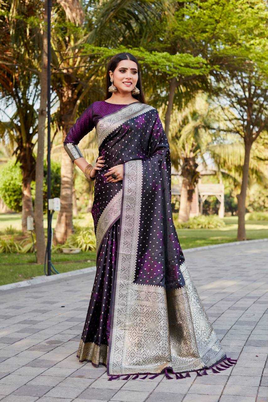 YNF SATIN SILK  RIN144  SARASWATI SAREES WHOLESALE  KANJEEVARAM SATIN SILK BUTTA WORK SAREES MANUFACTURER