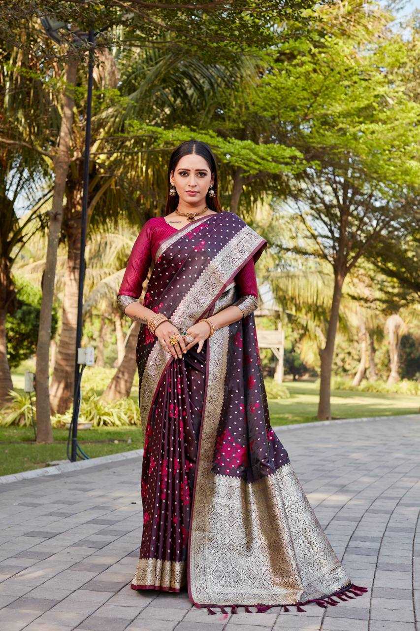 YNF SATIN SILK  RIN144  SARASWATI SAREES WHOLESALE  KANJEEVARAM SATIN SILK BUTTA WORK SAREES MANUFACTURER