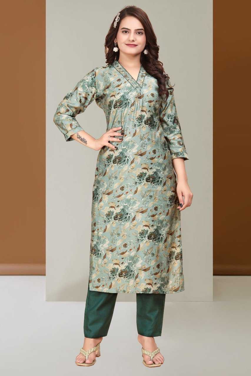 YNF SILK KESH407 RMT30 KURTI WHOLESALE V-NECK KURTI WITH PANT SILK KURTI MANUFACTURER