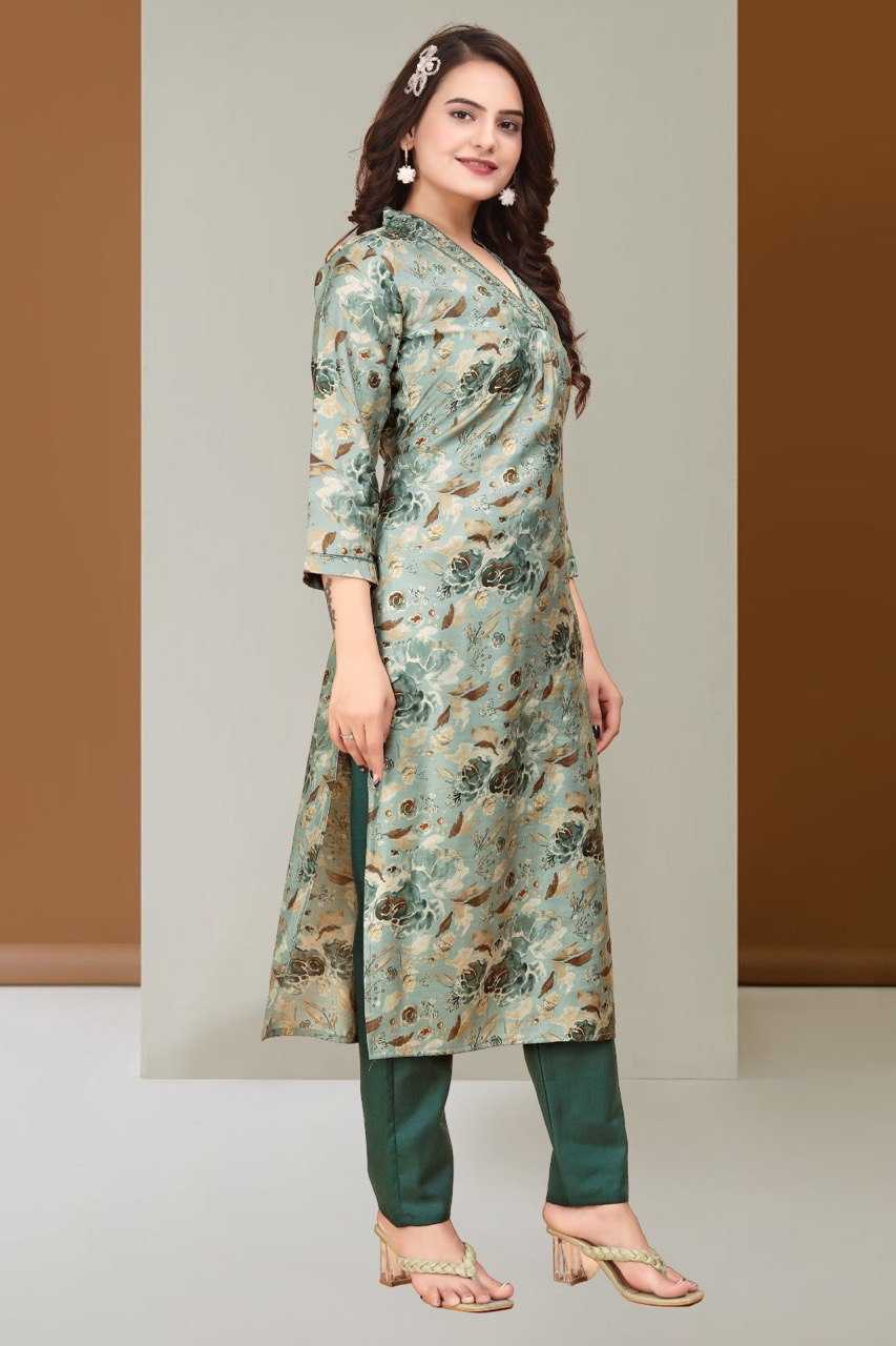 YNF SILK KESH407 RMT30 KURTI WHOLESALE V-NECK KURTI WITH PANT SILK KURTI MANUFACTURER