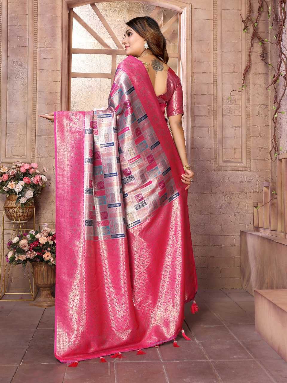 YNF SILK RIN144  Somya SILK SAREES WHOLESALE ZARI BORDER FANCY TRADITIONAL SAREES MANUFACTURER