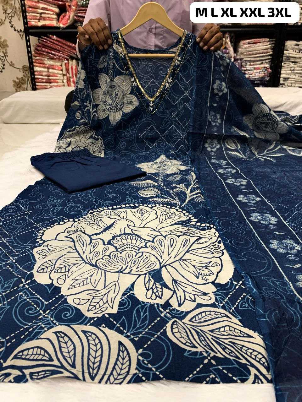 YNF SOFT COTTON KESH225 SCN05 SUITS & DRESSES WHOLESALE CASUAL PRINTED COTTON SUITS & DRESSES MANUFACTURER