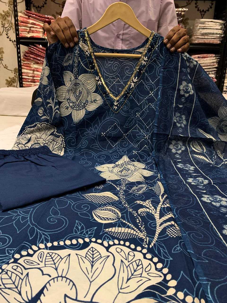 YNF SOFT COTTON KESH225 SCN54 SUIT WHOLESALE DESIGNER HANDLOOM COTTON SUIT MANUFACTURER