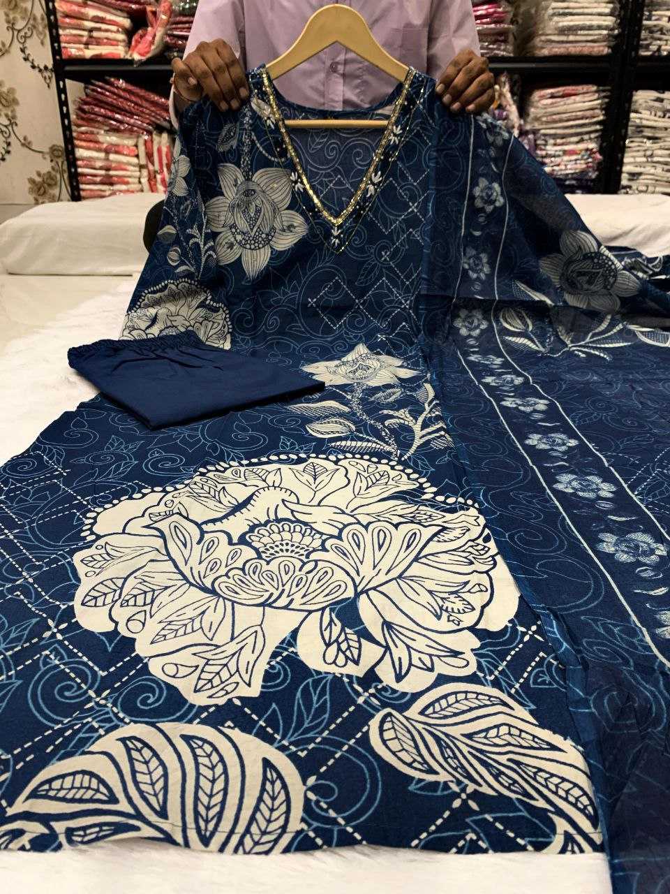 YNF SOFT COTTON KESH225 SCN54 SUIT WHOLESALE DESIGNER HANDLOOM COTTON SUIT MANUFACTURER