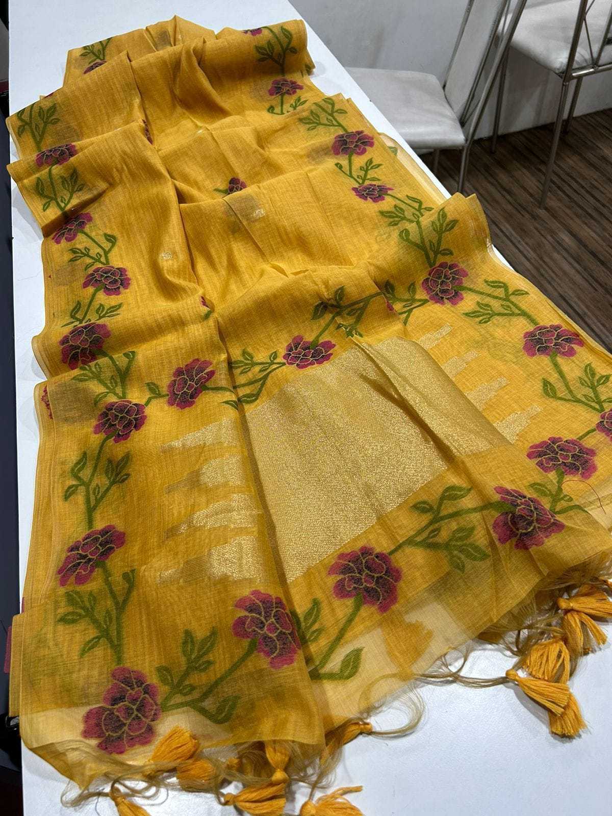 YNF SOFT MUGA SILK KESH171 RIS16 SILK SAREE WHOLESALE JAMDANI TRADITIONAL SOFT SILK SAREE MANUFACTURER