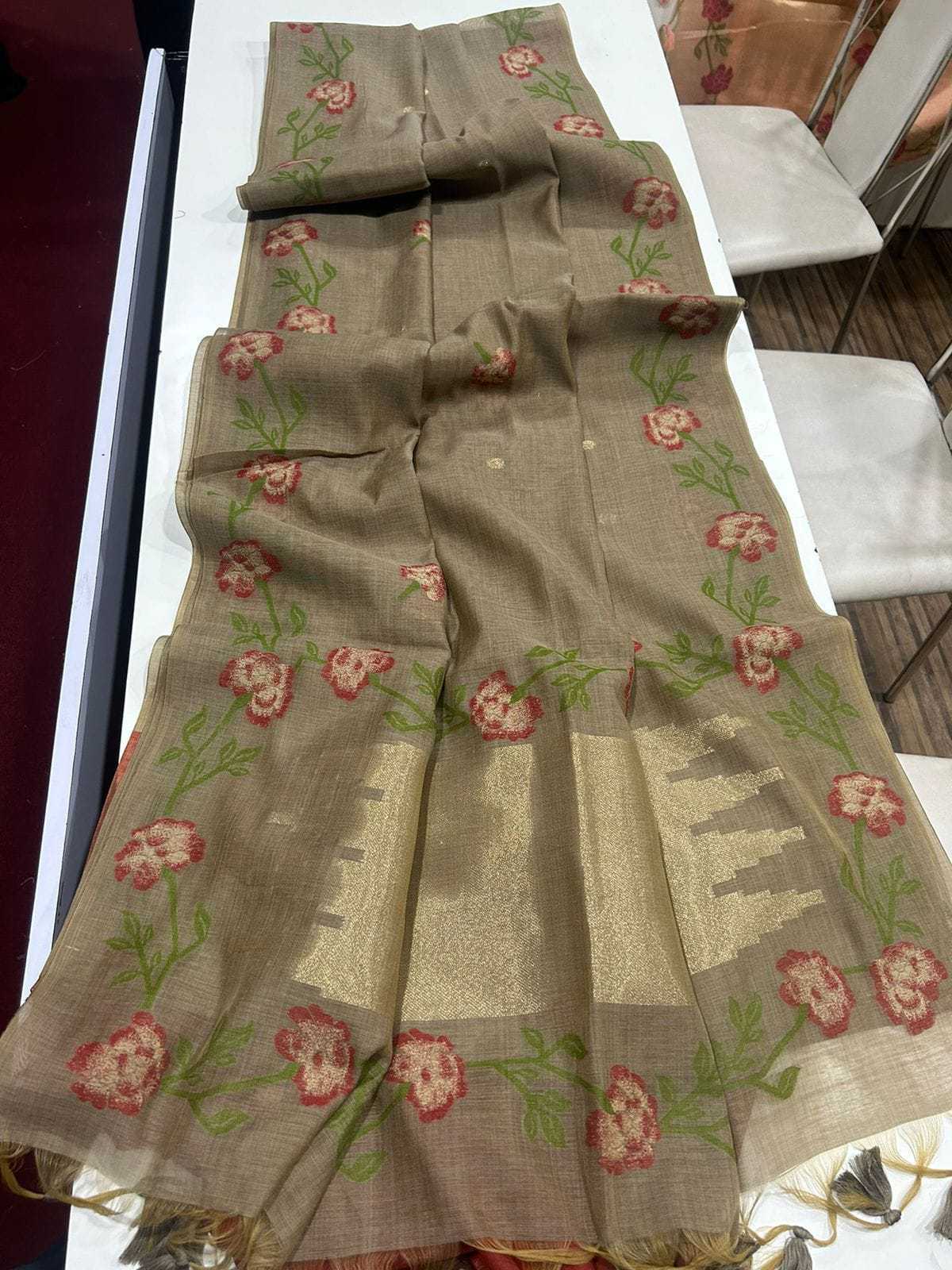 YNF SOFT MUGA SILK KESH171 RIS16 SILK SAREE WHOLESALE JAMDANI TRADITIONAL SOFT SILK SAREE MANUFACTURER