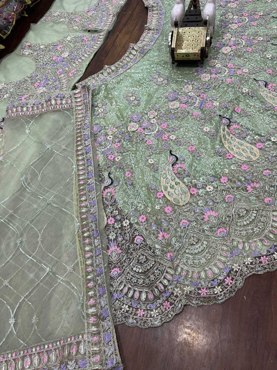 YNF SOFT NET RIN108 1676 LAHENGAS WHOLESALE DESIGNER SEQUINS WITH CANCAN LAHENGAS MANUFACTURER