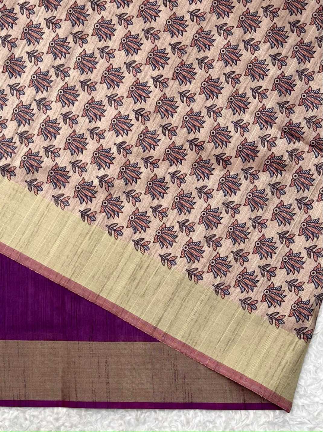 Ynf Soft Silk KESH165 MULLAI TUSSAR 101 Sarees Wholesale Printed Sarees Madhubani Sarees Silk Sarees Manufacturer