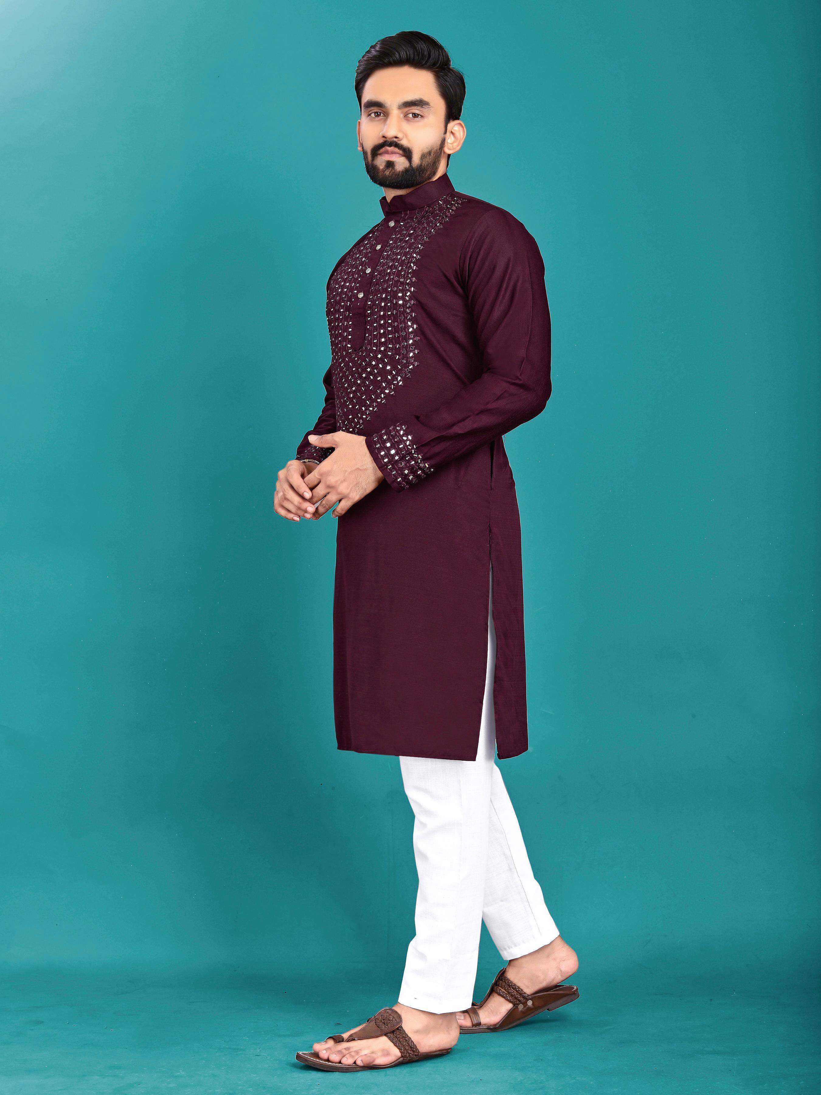 YNF SOFT SILK RIN111 KOHINOOR MENS WEAR WHOLESALE MENS KURTA PYAJAMA SILK MENS WEAR MANUFACTURER