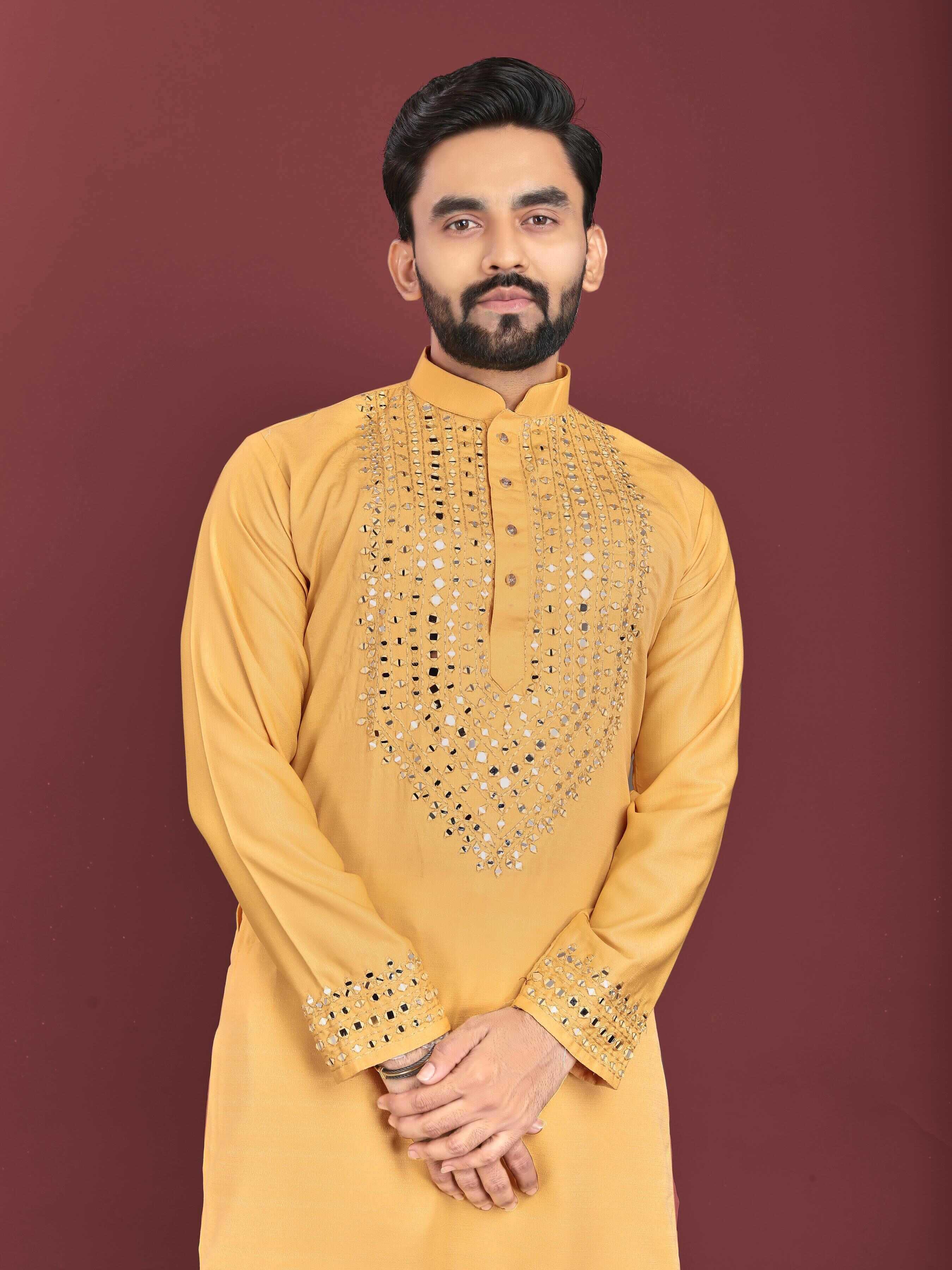 YNF SOFT SILK RIN111 KOHINOOR MENS WEAR WHOLESALE MENS KURTA PYAJAMA SILK MENS WEAR MANUFACTURER