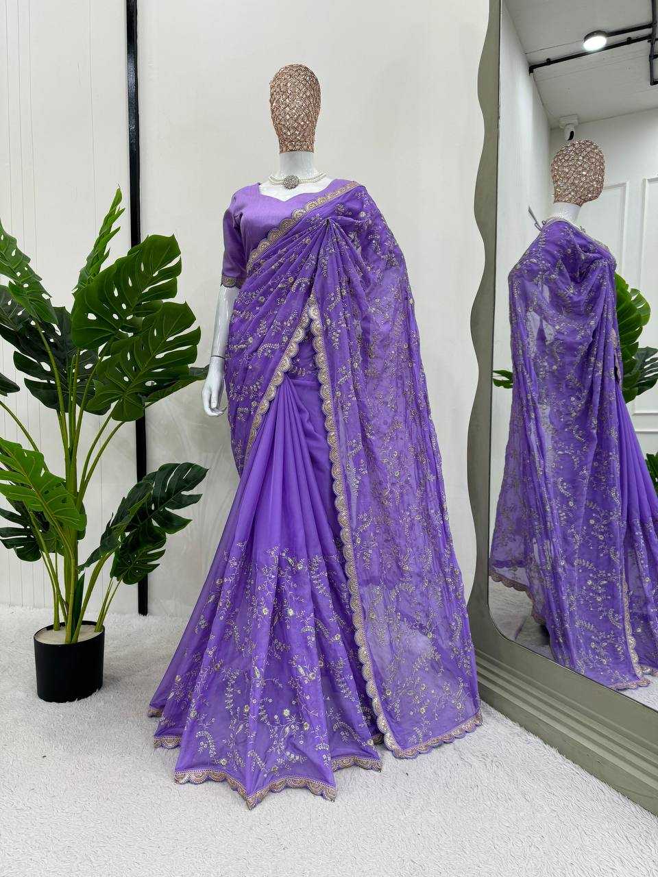 YNF TIBBY SILK RIN133 8088 SAREES WHOLESALE SILK SEQUINS WORK DESIGNER SAREES MANUFACTURER