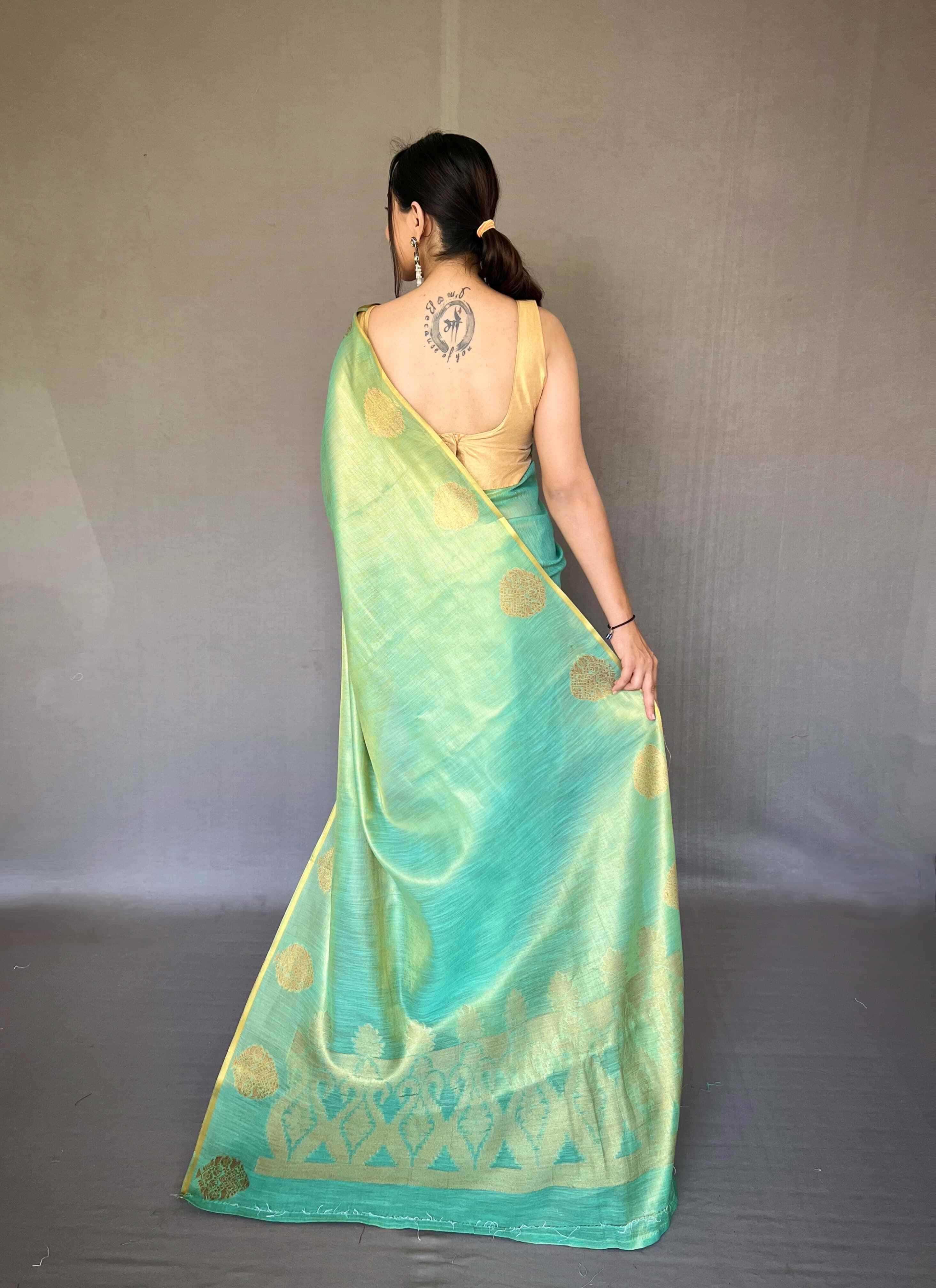 YNF TISSUE SILK KESH249 GULABO SAREE WHOLESALE TISSUE SILK JACQUARD ZARI SAREES MANUFACTURER