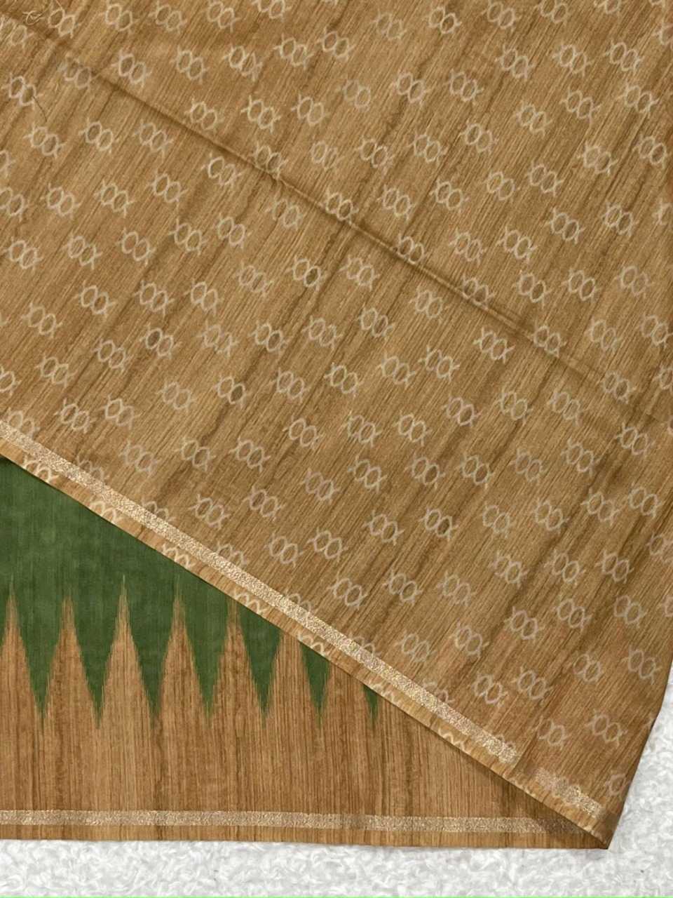 Ynf Tussar Silk KESH165 MONIKA TEMPLE Sarees Wholesale Ikkat Saree Traditional Sarees Tussar Sarees Manufacturer