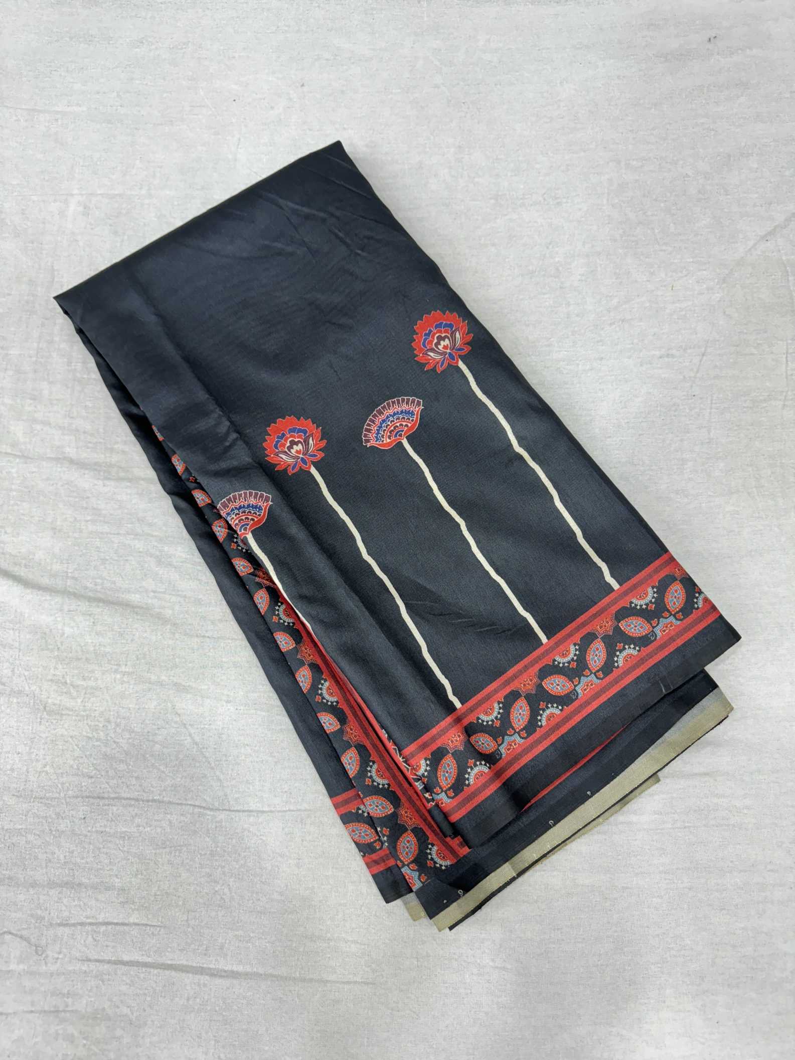 Ynf Tussar Silk KESH165 VW AJRAKH Sarees Wholesale Printed Sarees Ajrakh Sarees Tussar Sarees Manufacturer