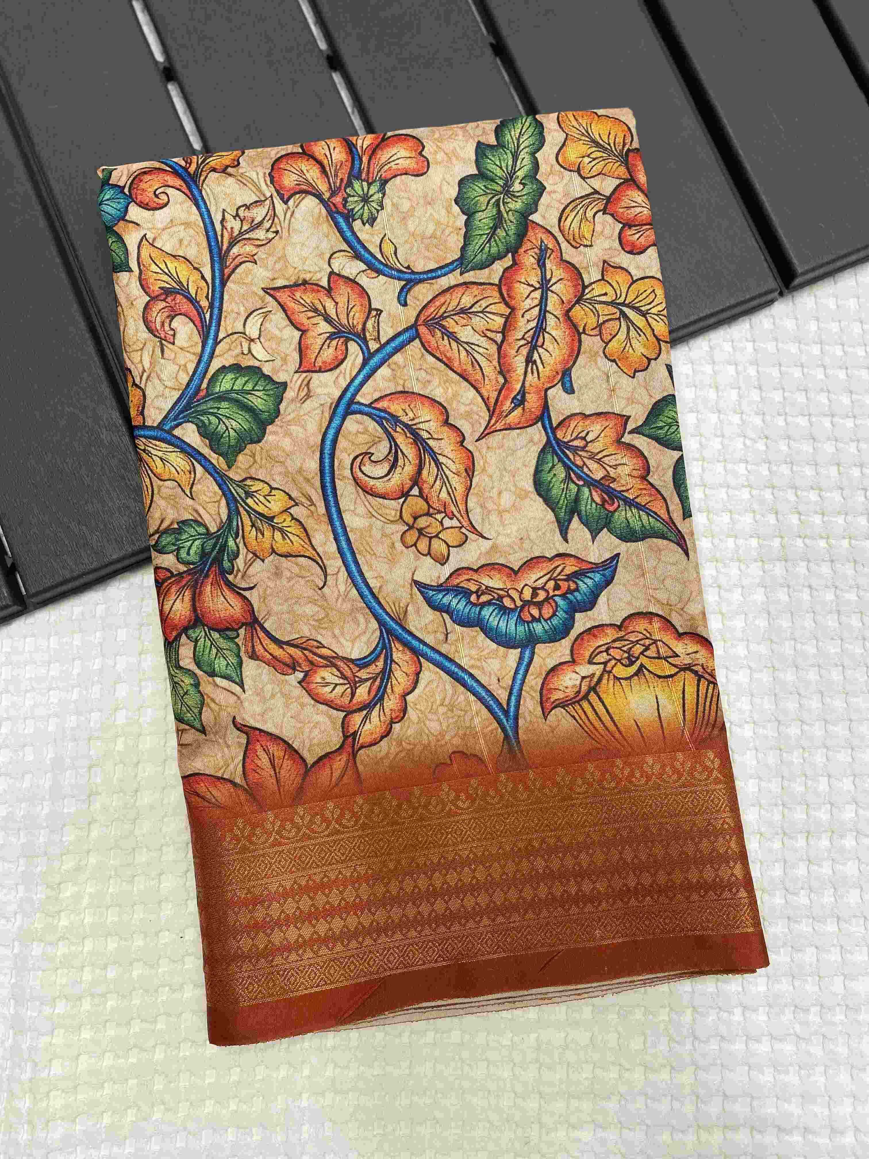 YNF TUSSAR SILK KESH249 DIVYA SAREES WHOLESALE PRINTED KALAMKARI TUSSAR SAREES MANUFACTURER