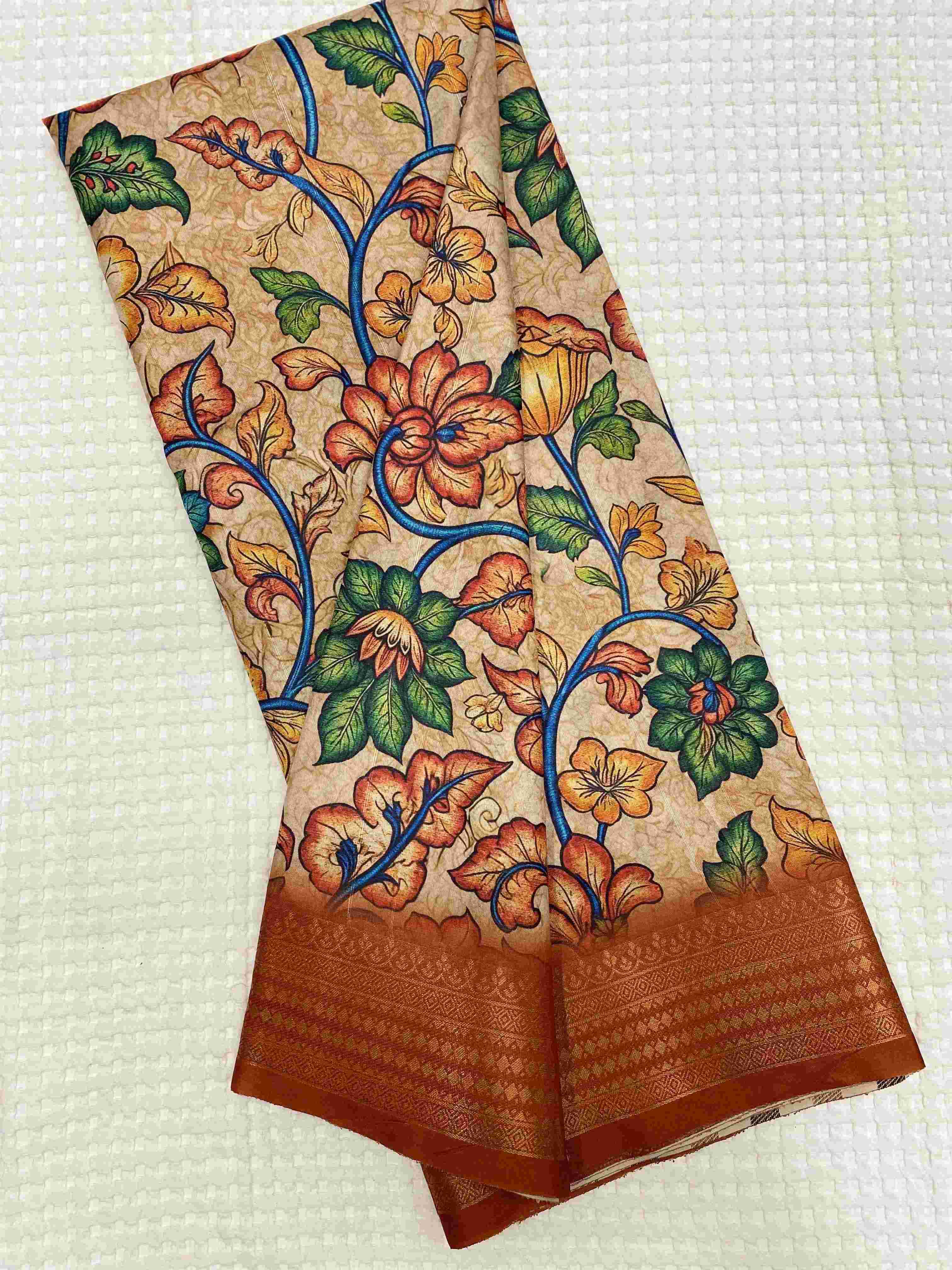 YNF TUSSAR SILK KESH249 DIVYA SAREES WHOLESALE PRINTED KALAMKARI TUSSAR SAREES MANUFACTURER