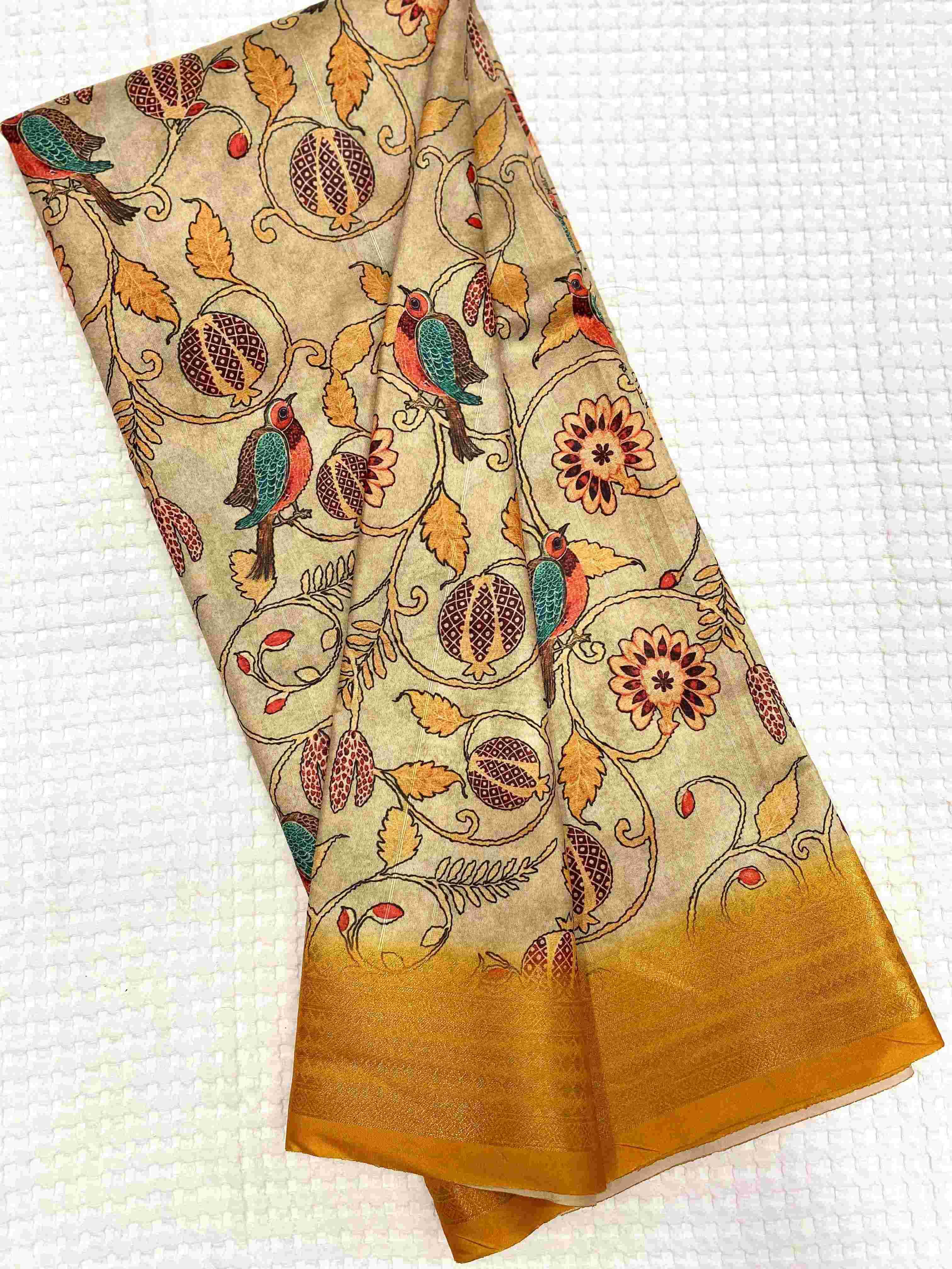 YNF TUSSAR SILK KESH249 DIVYA SAREES WHOLESALE PRINTED KALAMKARI TUSSAR SAREES MANUFACTURER