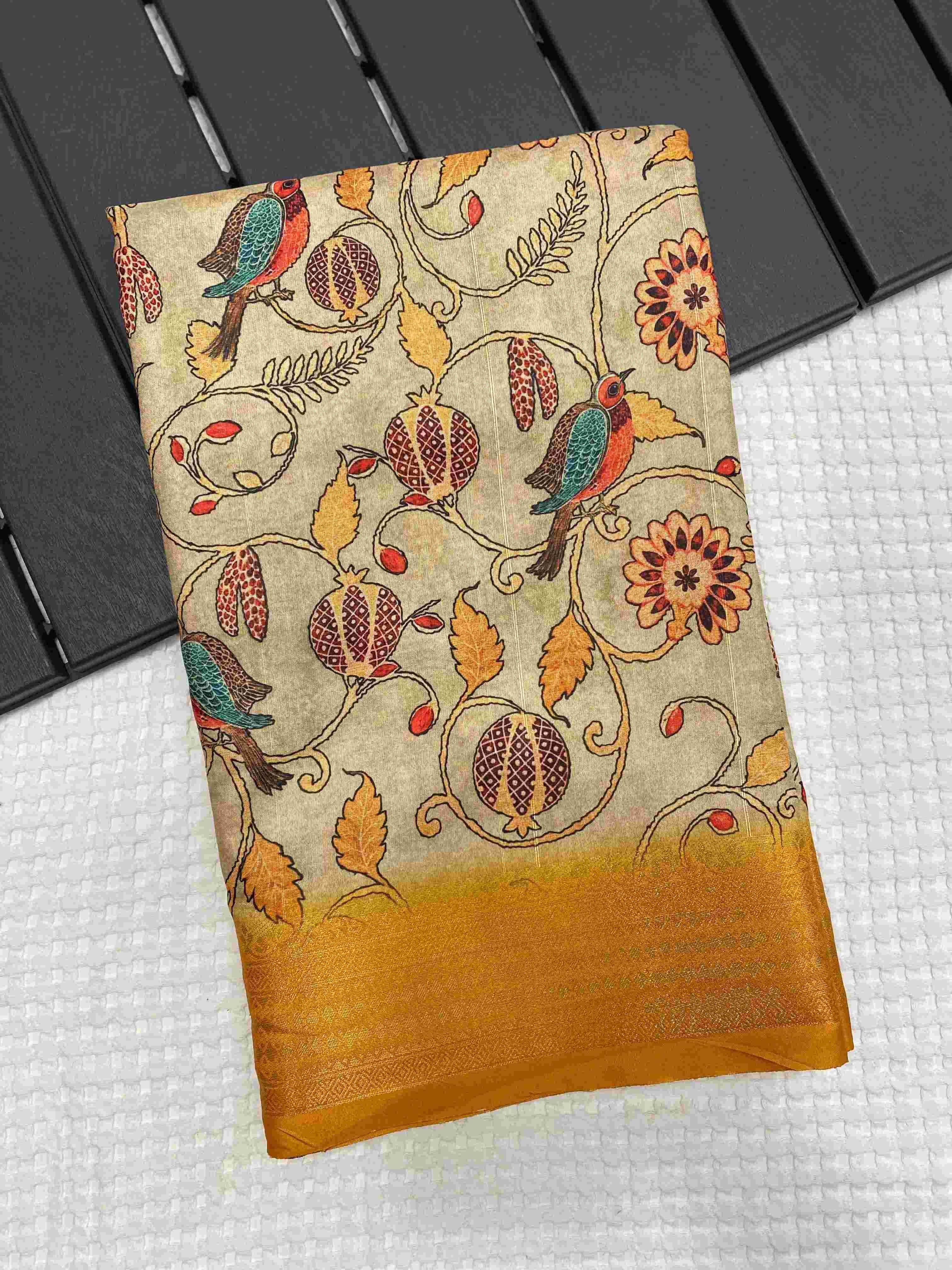 YNF TUSSAR SILK KESH249 DIVYA SAREES WHOLESALE PRINTED KALAMKARI TUSSAR SAREES MANUFACTURER